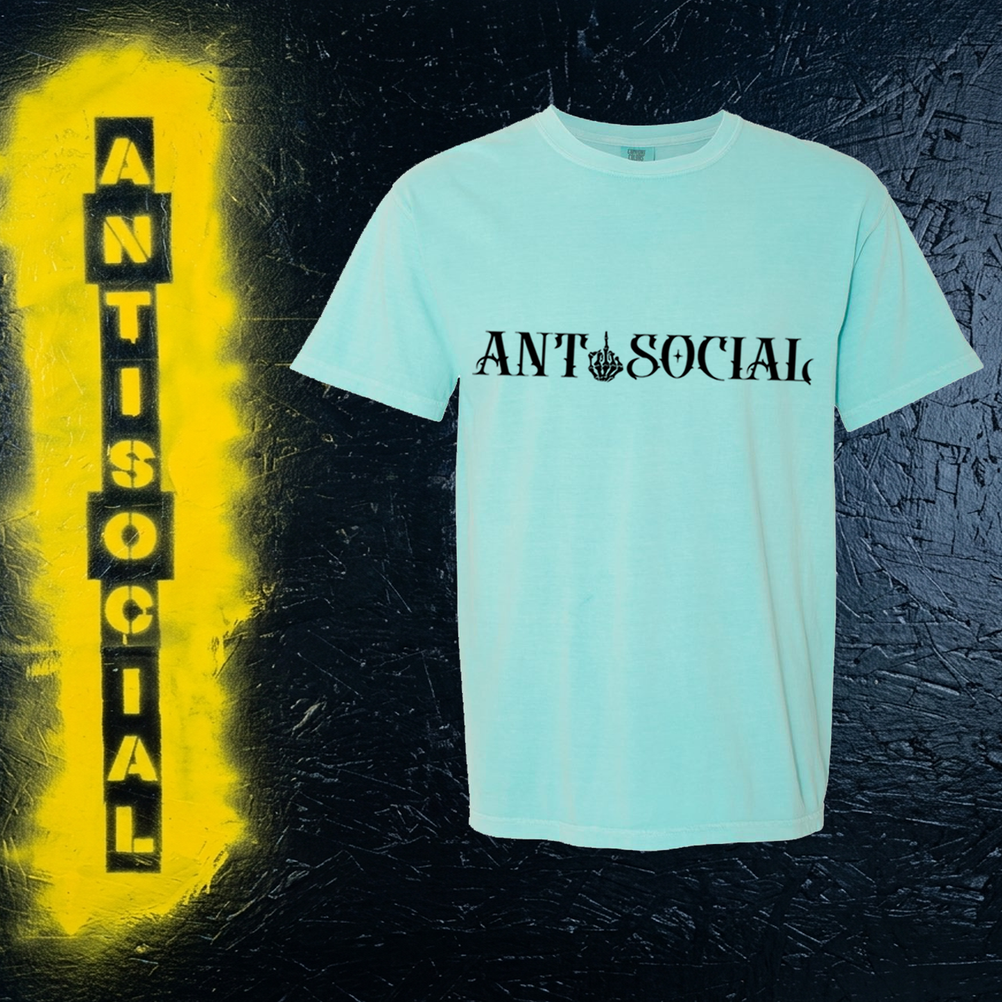 Antisocial Middle Finger Tee