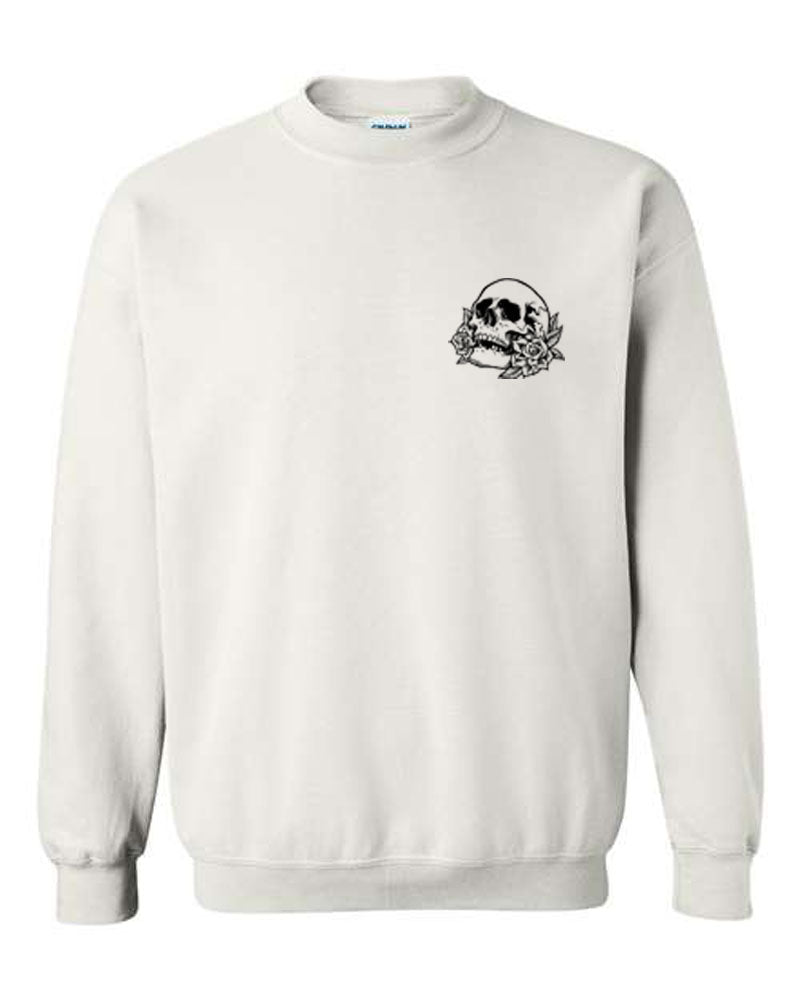 Antisocial Skull Logo Crewneck