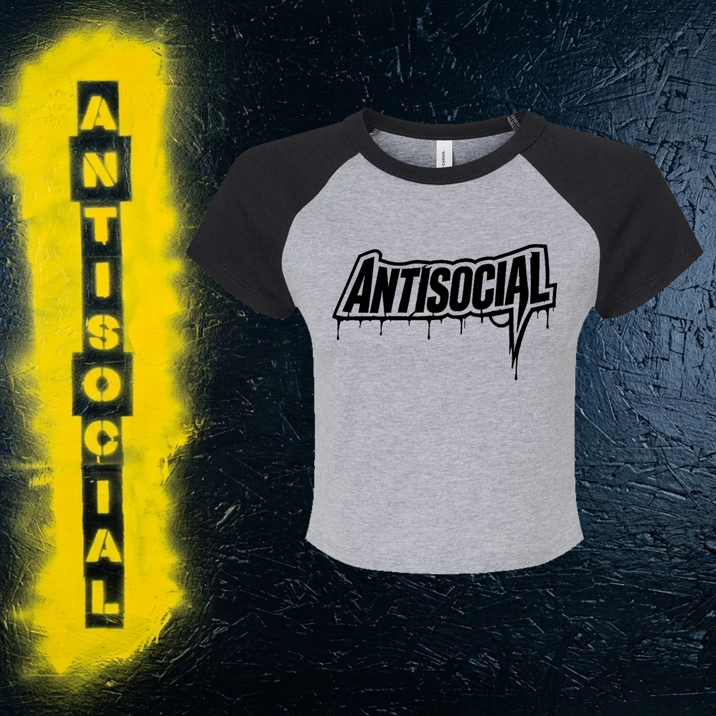 Drippy Antisocial Crop Top