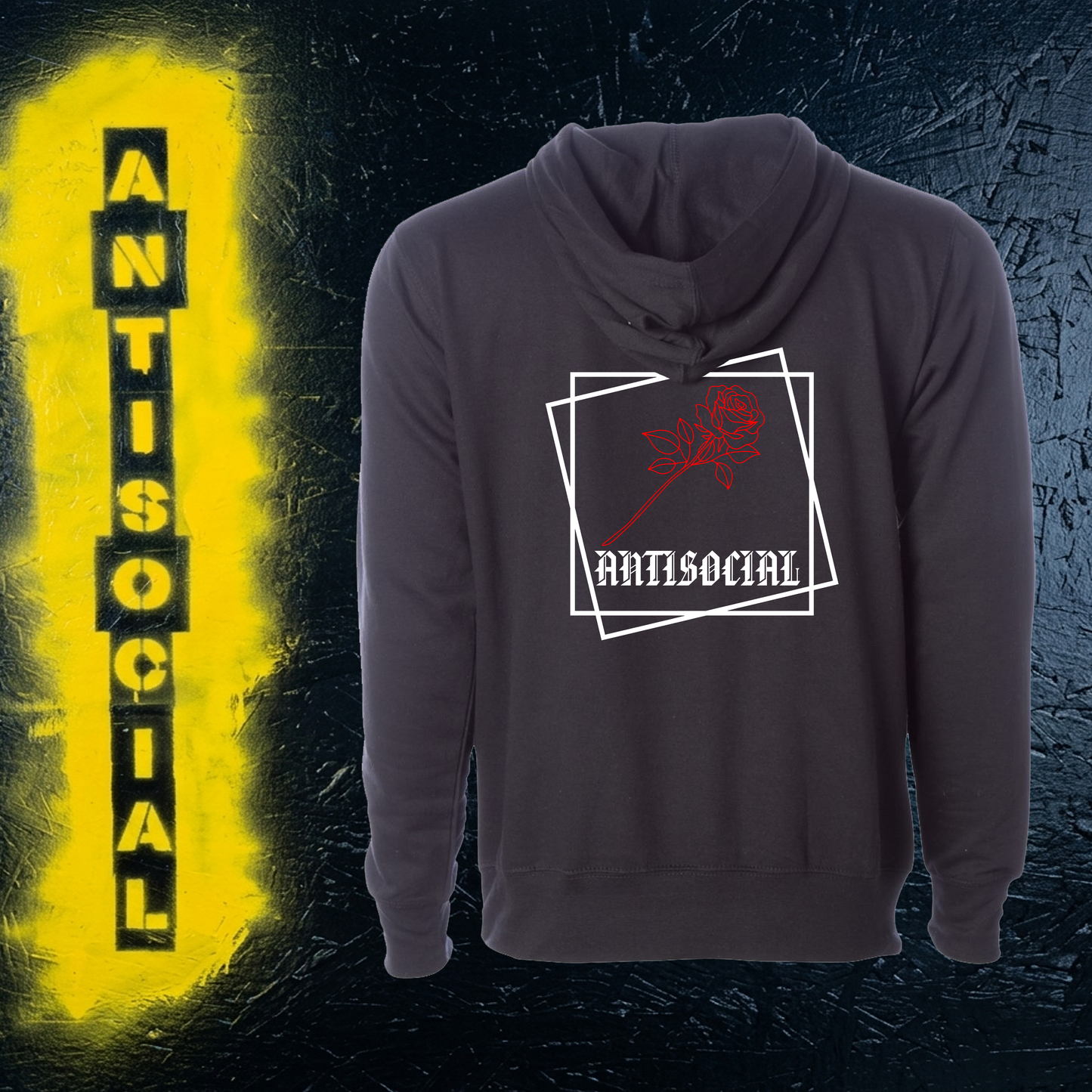 Antisocial Rose Hoodie