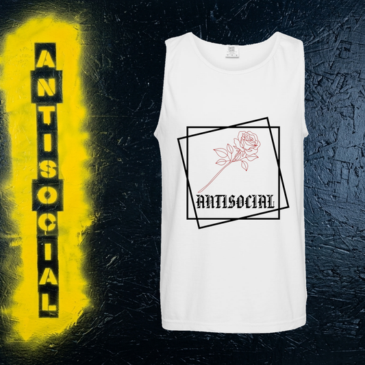 Men's Antisocial Rose Tank